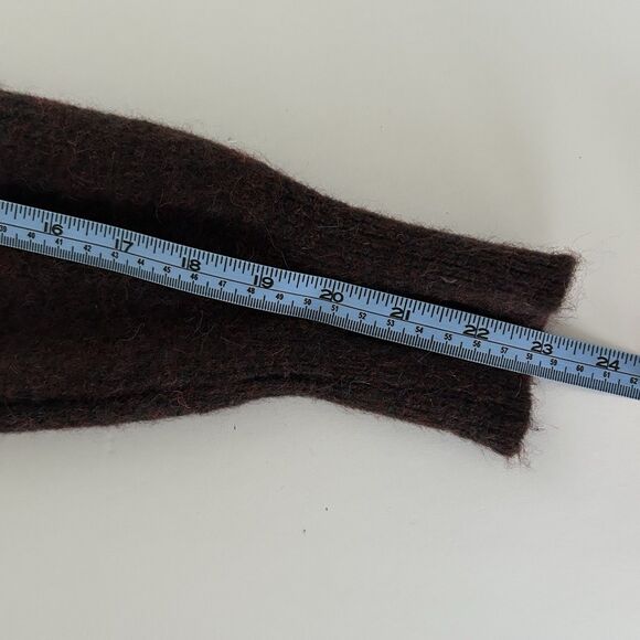 Bartolini Sweater Womens Large Alpaca Wool Blend Two Tone V Neck Made In Italy - Picture 6 of 9